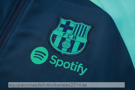Nuevo Ropa Deportiva Con Cremallera Larga Barcelona 23/24 Azul Marino I Verde Baratas